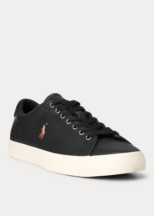 Zapatillas Polo Ralph Lauren Hombre Negros - Longwood Leather - STEOF1408